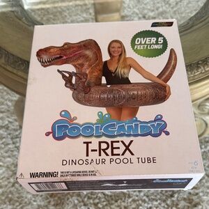 T-Rex Dinosaur Pool Tube Float Pool Candy 5 ft. long Dino New in Box